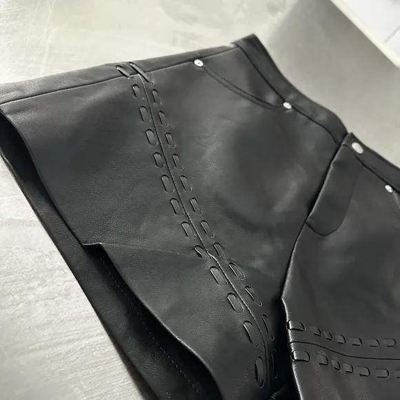 REVOLVE BLANKNYC Faux leather short in opening act