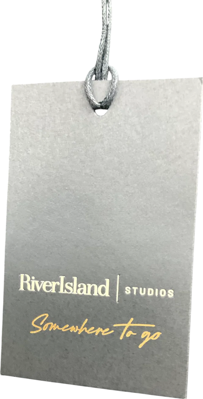 River Island Black Tailored Shorts UK 8
