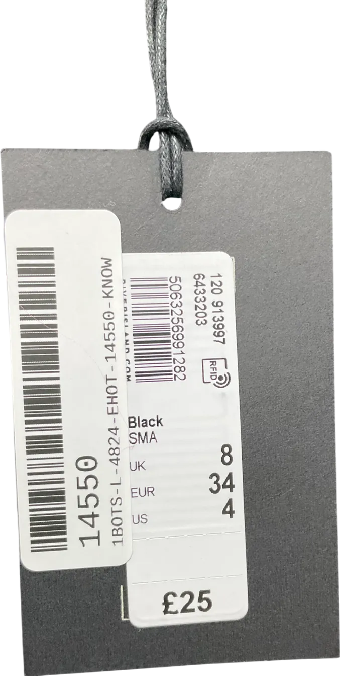 River Island Black Tailored Shorts UK 8