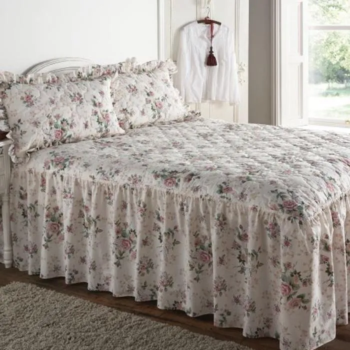 Rose Garden Fitted Bedspread Set
