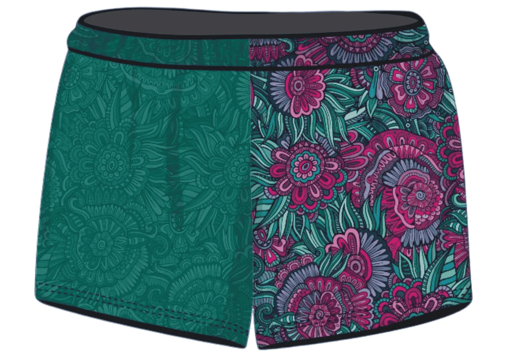 Rugby Shorts | Floral Mandala ★Pre-Order★