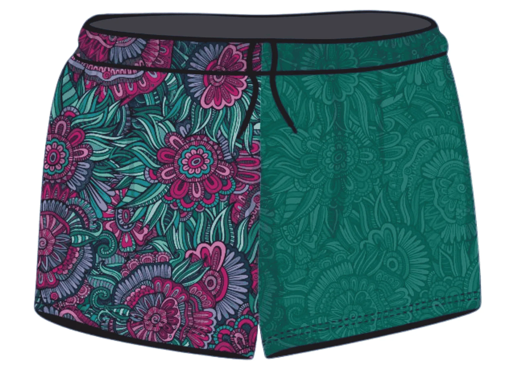 Rugby Shorts | Floral Mandala ★Pre-Order★