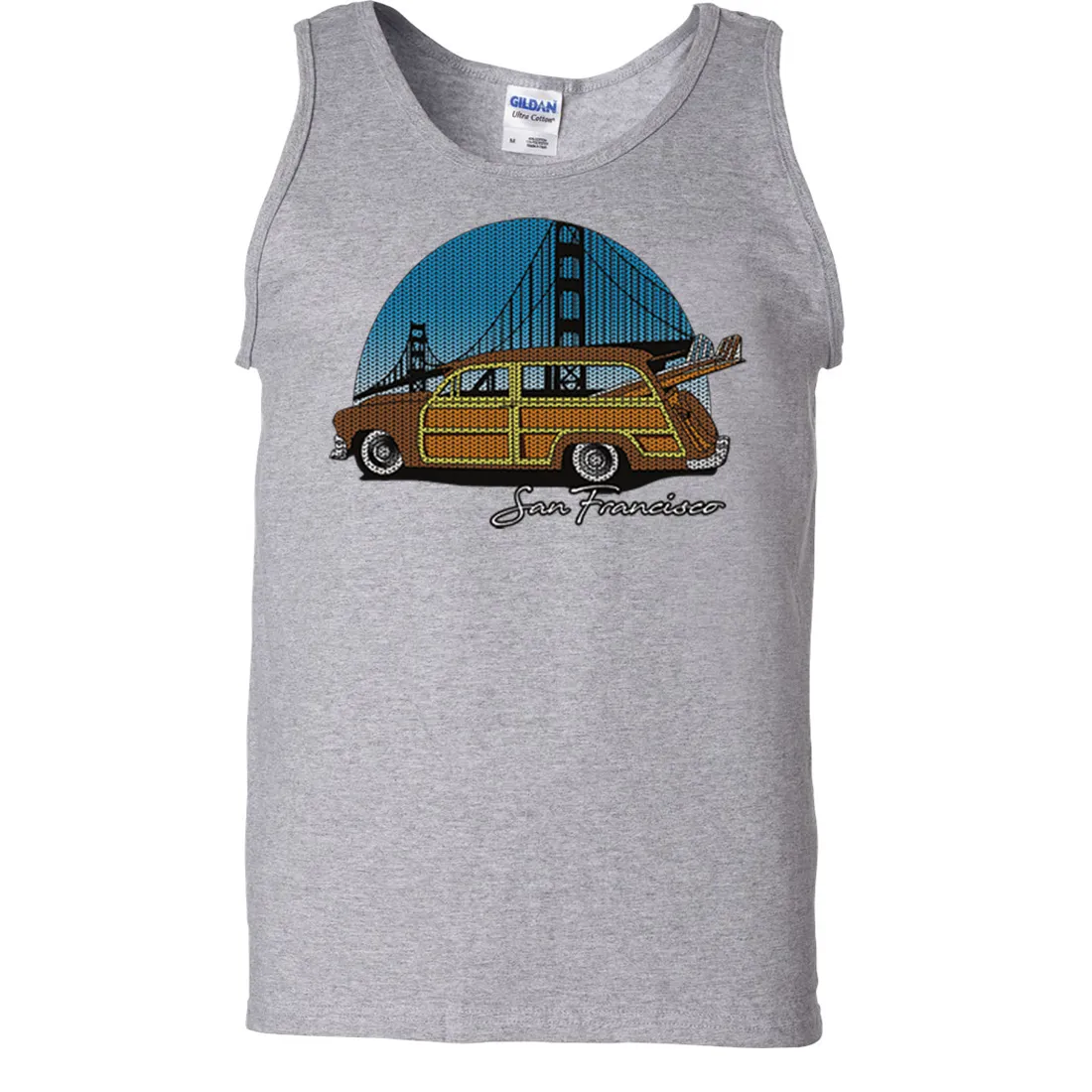 San Francisco Knit Style Woody Asst Colors Tank Top