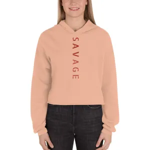 Savage Cropped Hoodie (Peach)