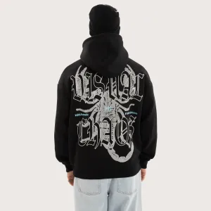 Scorpio Oversized Hoodie Jet Black