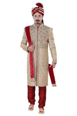 Sherwani (Custom Tailored) - (D.No.-1213)