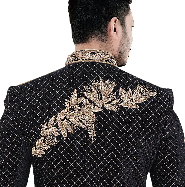 Sherwani (Custom Tailored) - (D.No.-1246)
