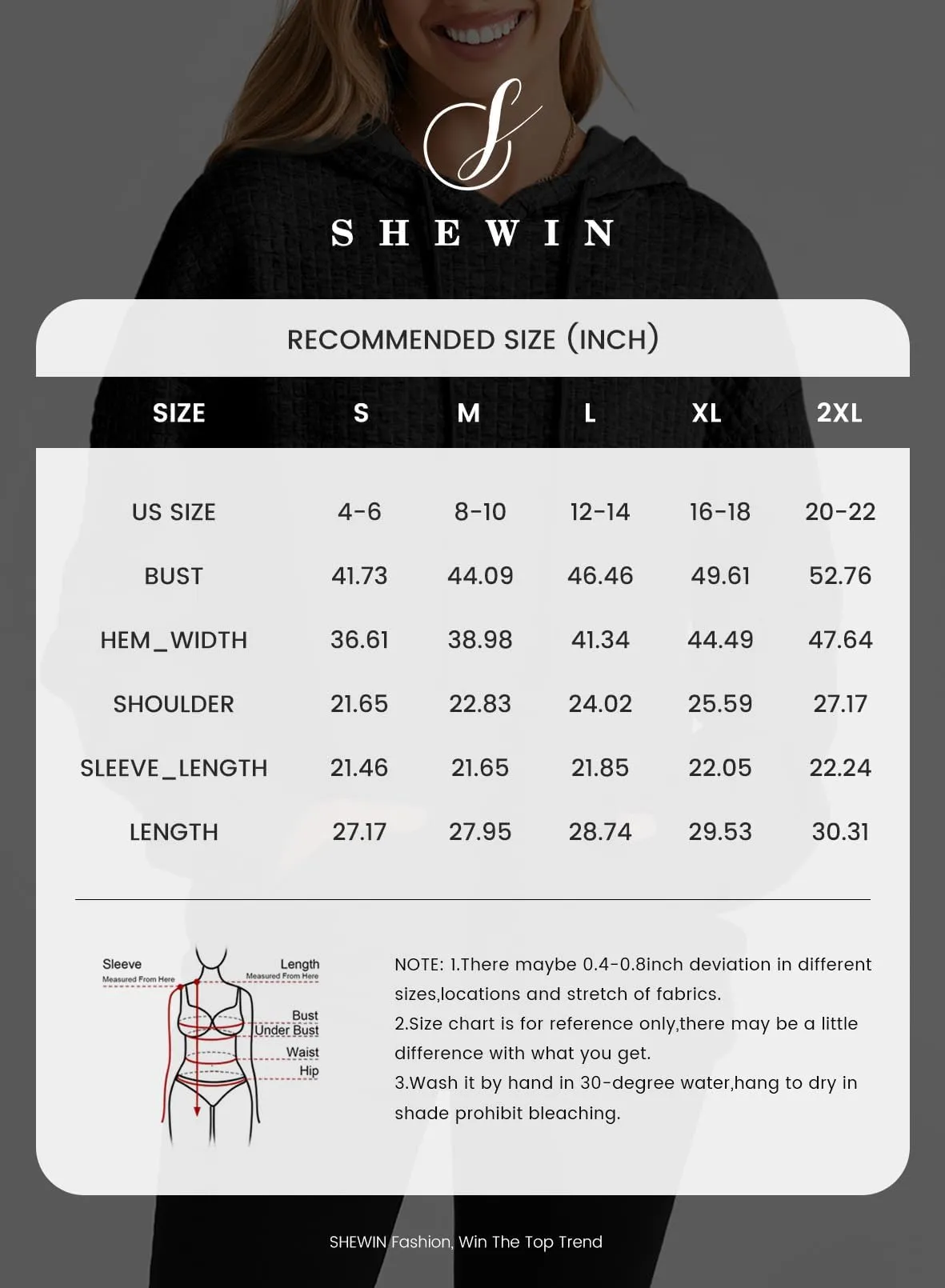 SHEWIN Womens Fall Fashion 2024 Casual Long Sleeve Drawstring Solid Waffle Hoodies Pullover Sweatshirts Loose Fit Fall Sweatshirt for Women