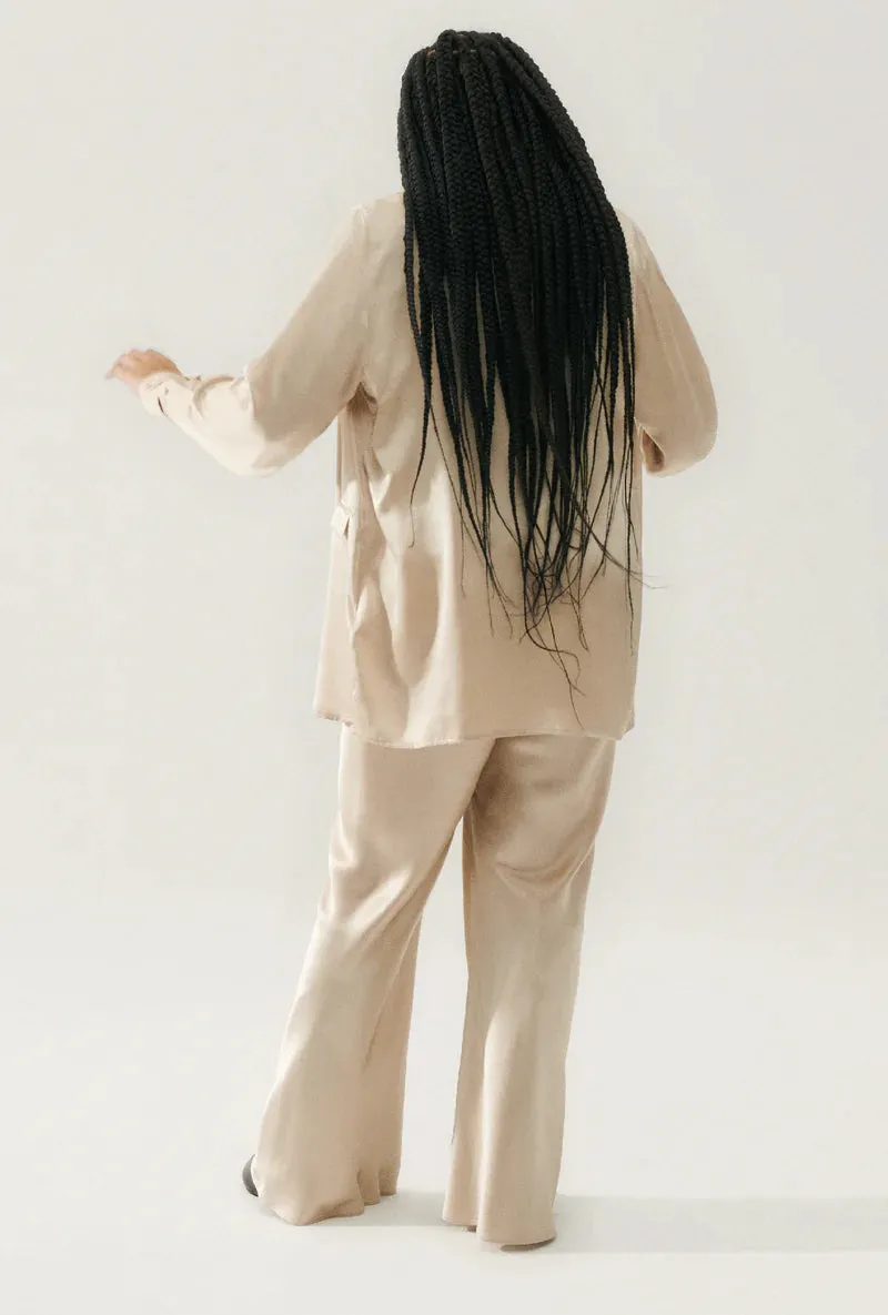 Silk Laundry - Relaxed Blazer Hazelnut