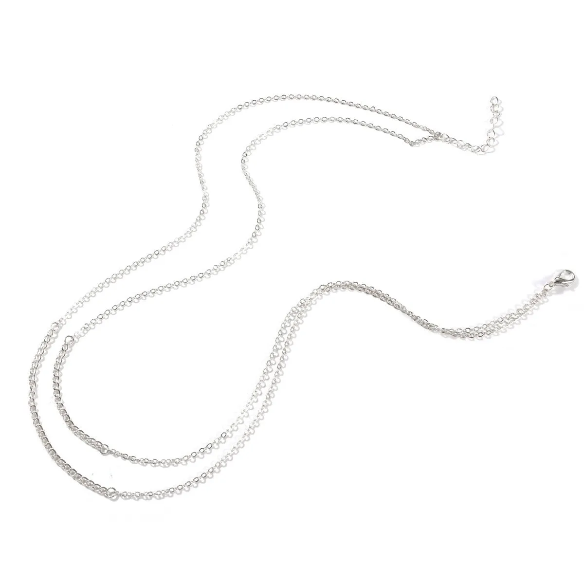 Silver-Plated Layered Necklace