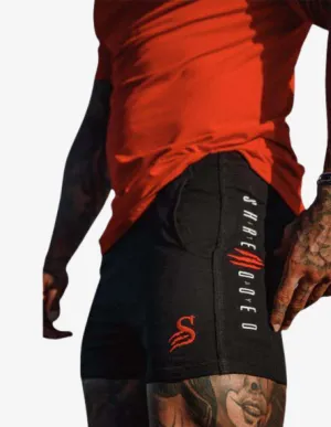 SLASH - LIFT SHORTS  BLACK / RED