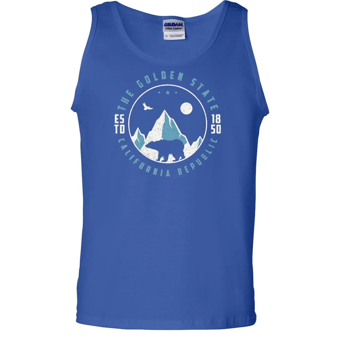 Snowy California Mountains Asst Colors Tank Top