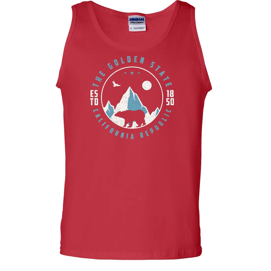 Snowy California Mountains Asst Colors Tank Top