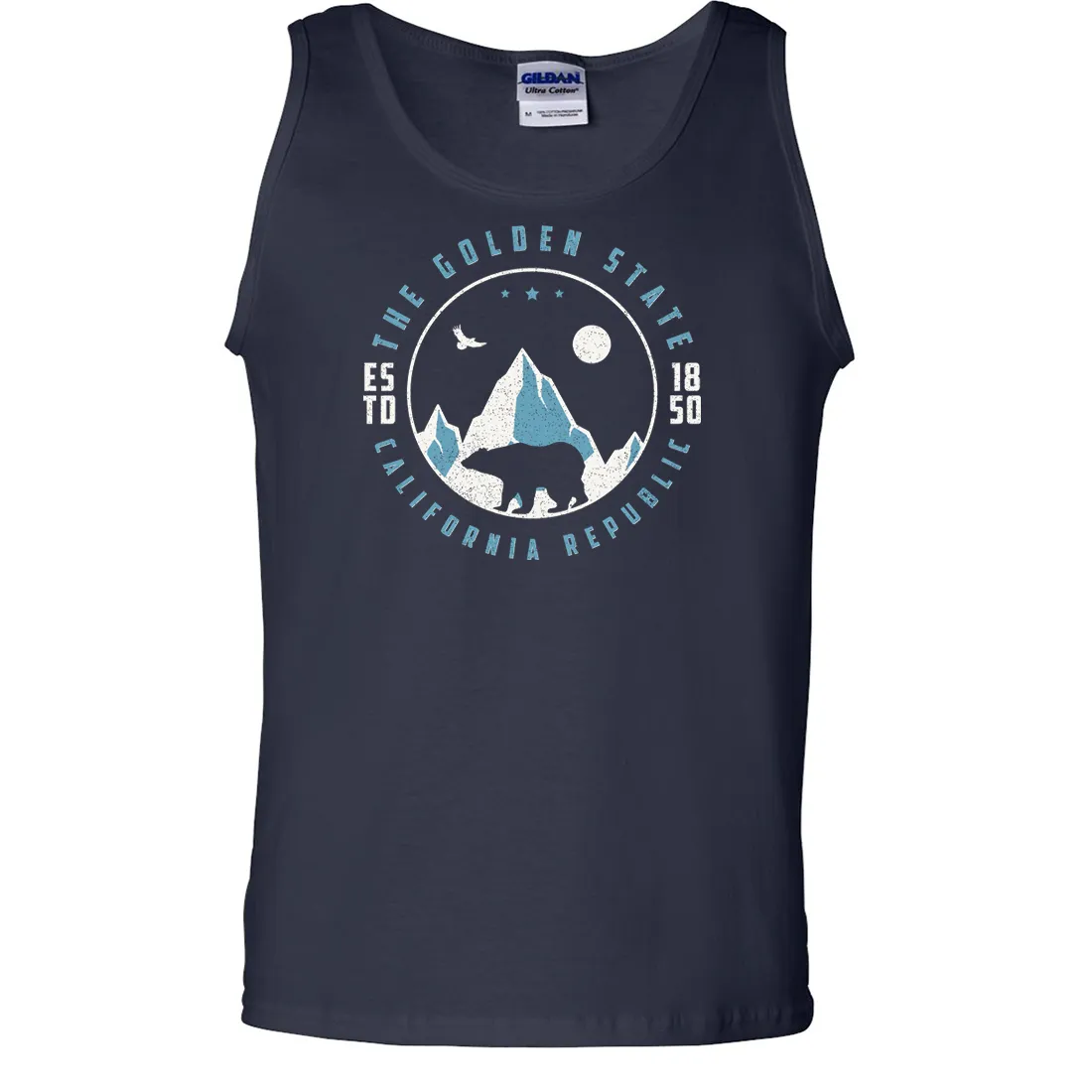 Snowy California Mountains Asst Colors Tank Top