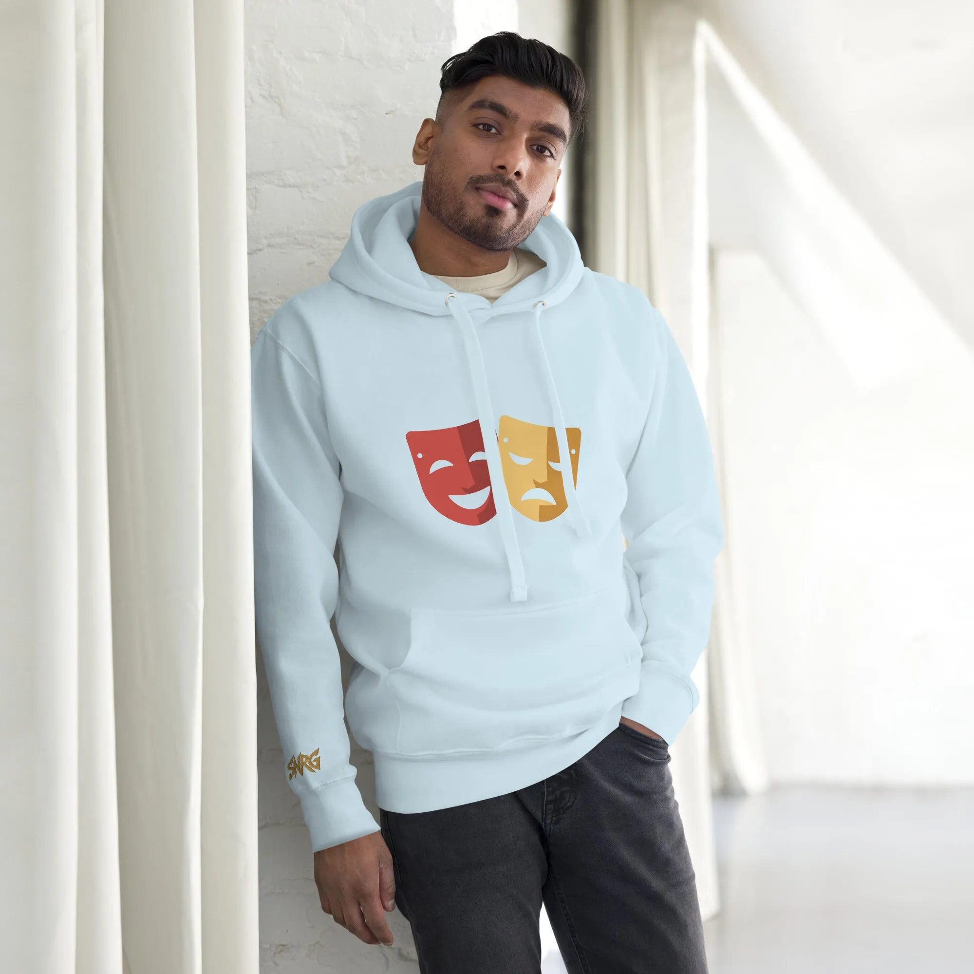 SNRG Comedy & Tragedy Embroidered Unisex Hoodie