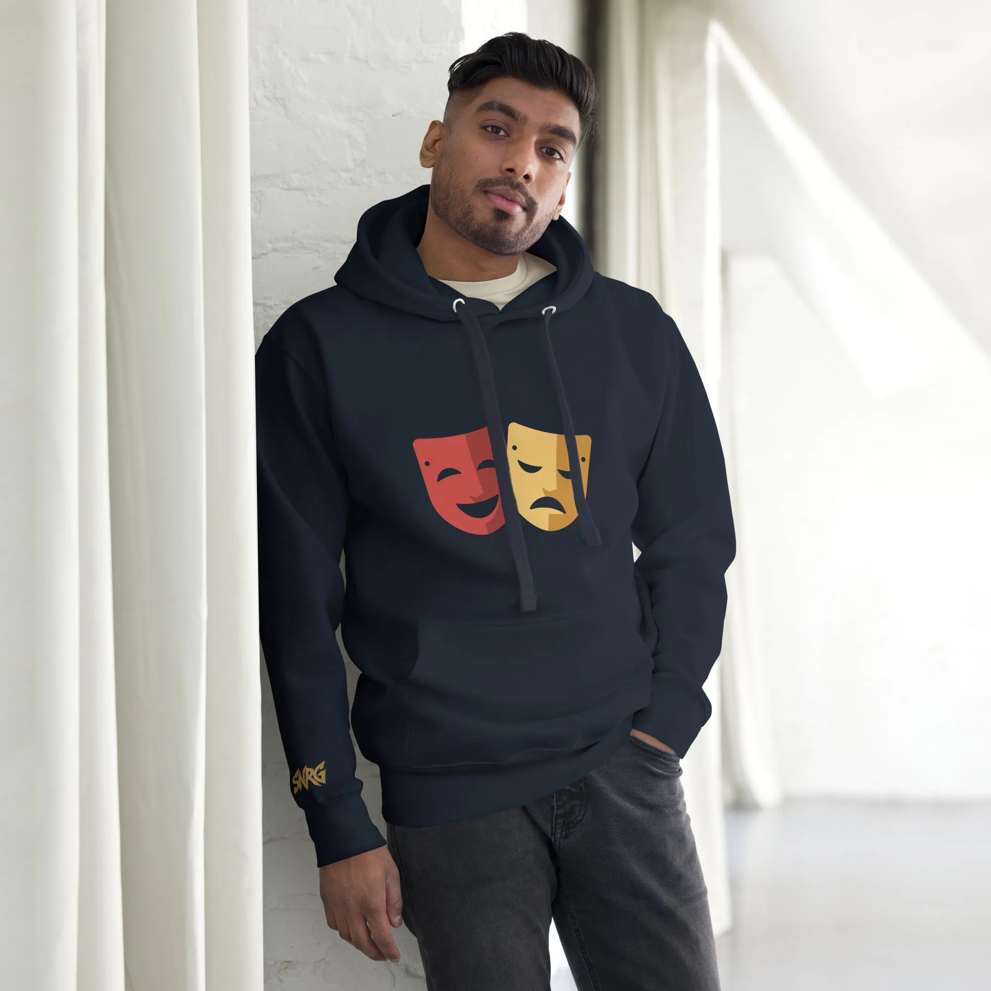 SNRG Comedy & Tragedy Embroidered Unisex Hoodie