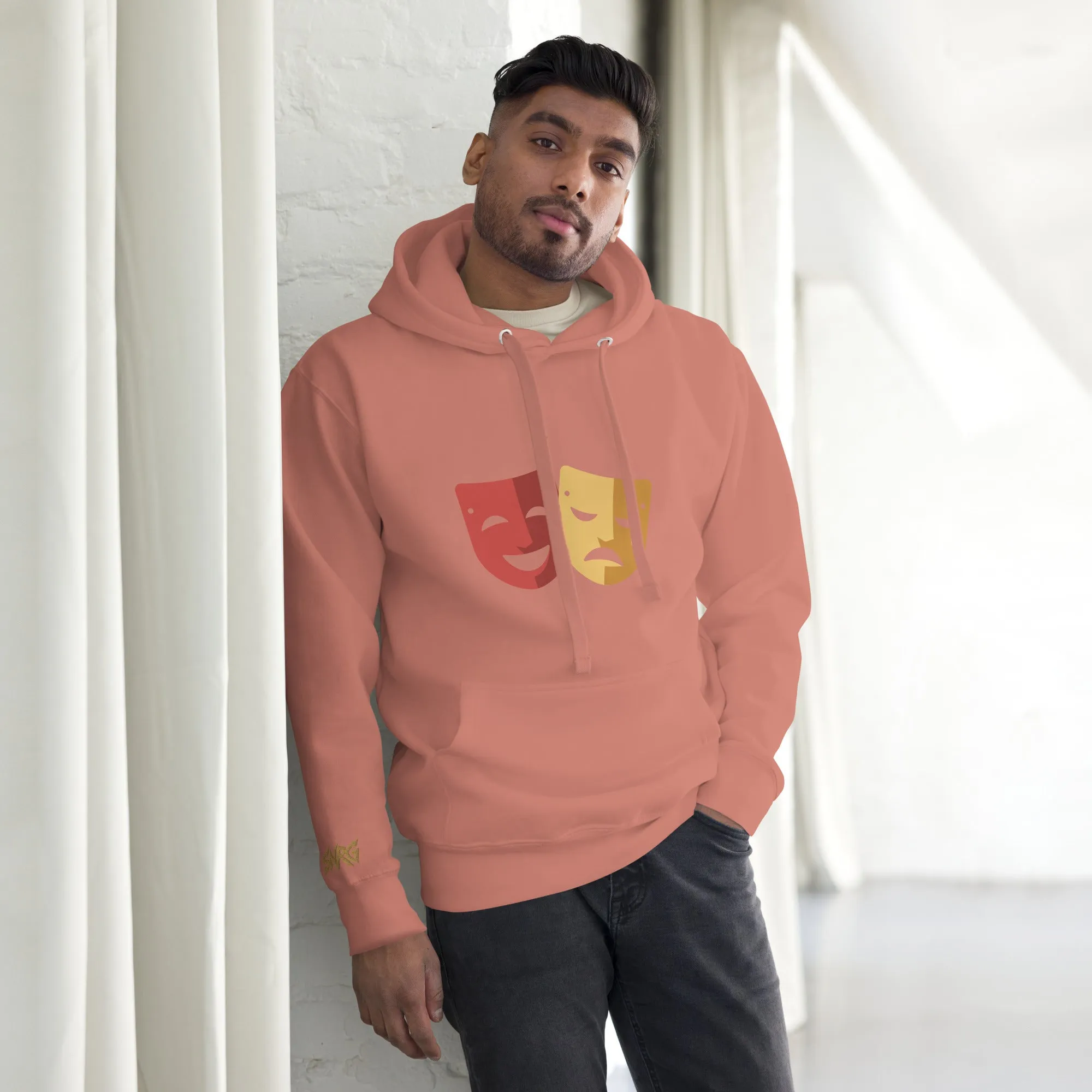 SNRG Comedy & Tragedy Embroidered Unisex Hoodie