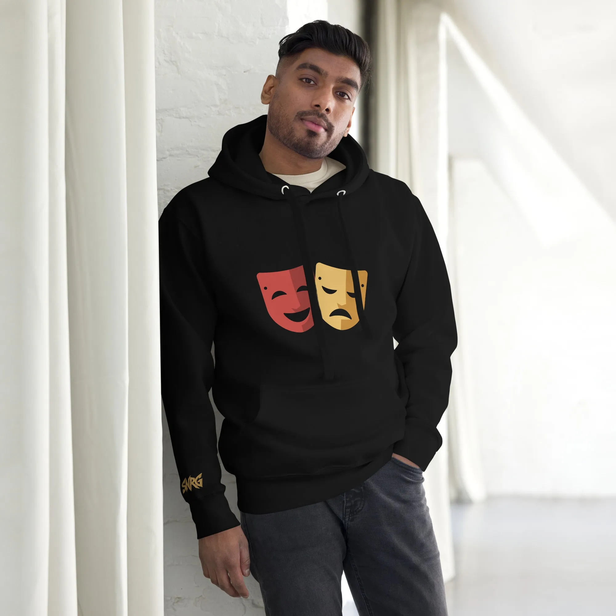 SNRG Comedy & Tragedy Embroidered Unisex Hoodie