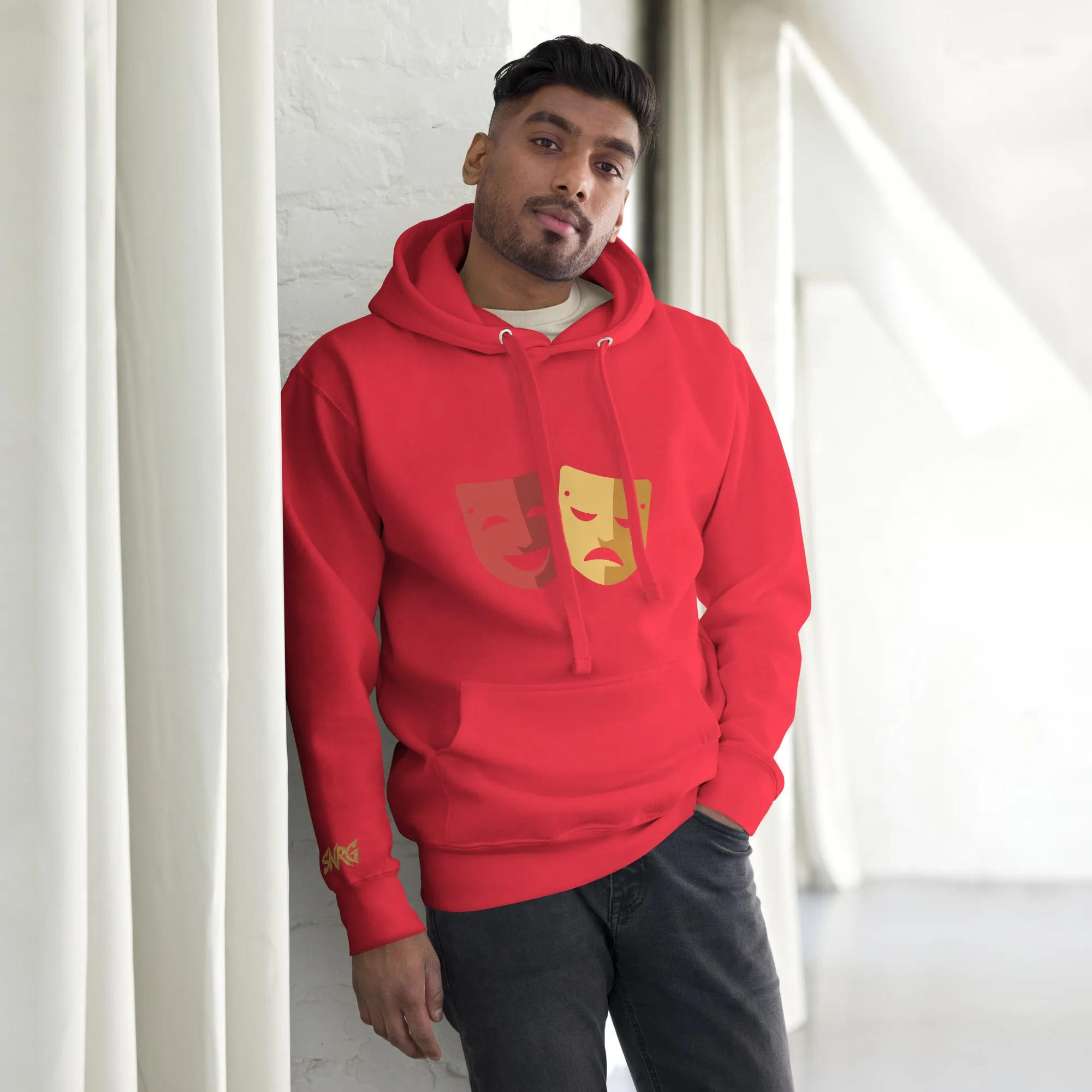 SNRG Comedy & Tragedy Embroidered Unisex Hoodie