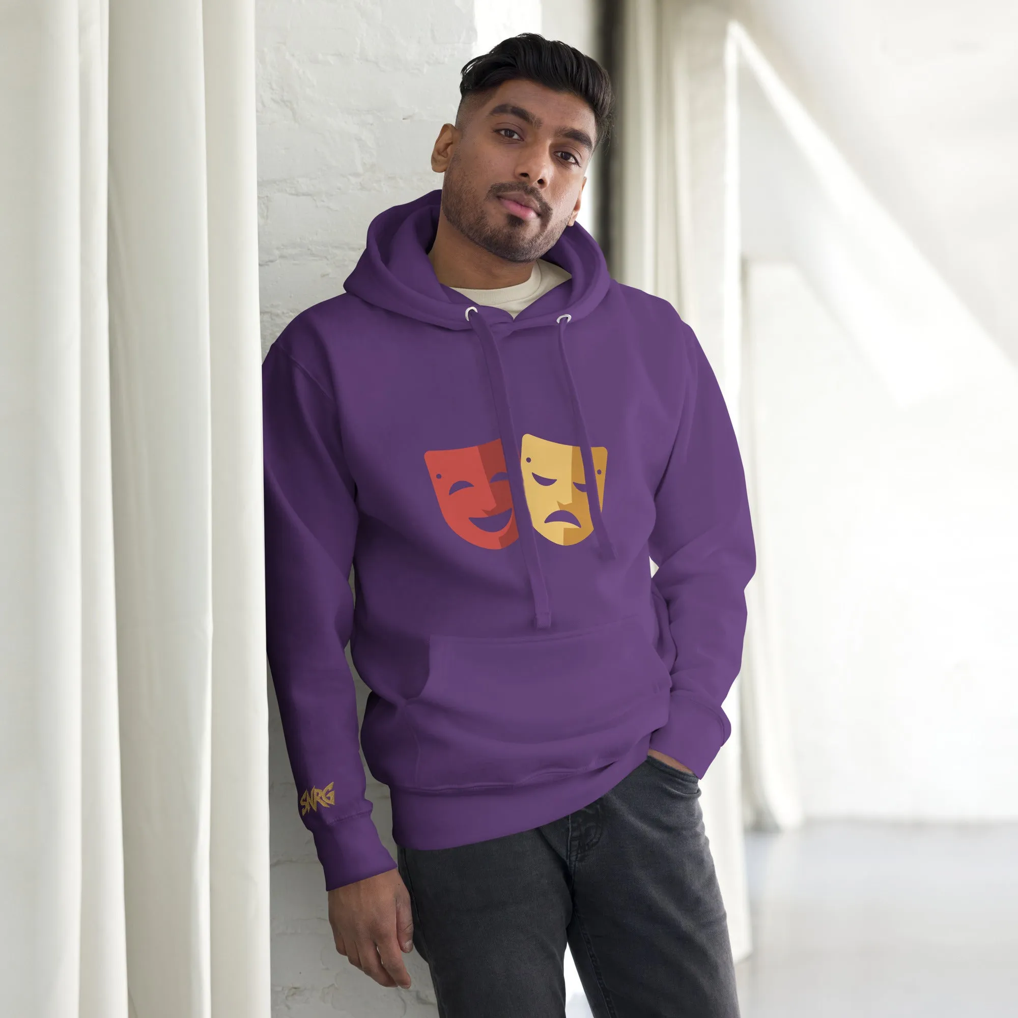 SNRG Comedy & Tragedy Embroidered Unisex Hoodie
