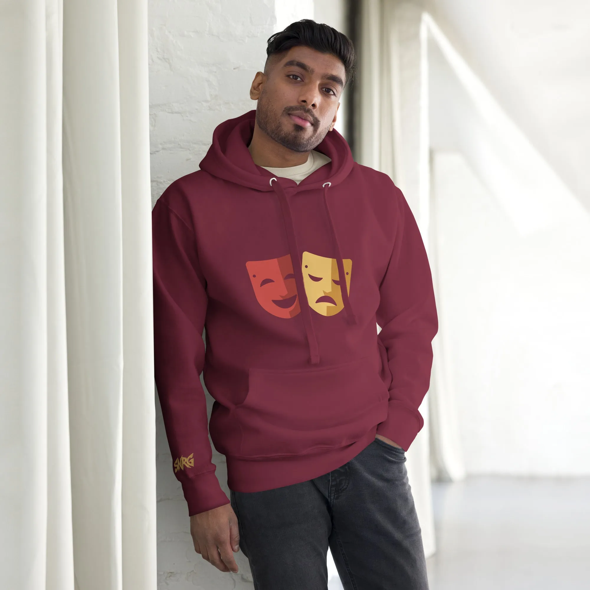 SNRG Comedy & Tragedy Embroidered Unisex Hoodie