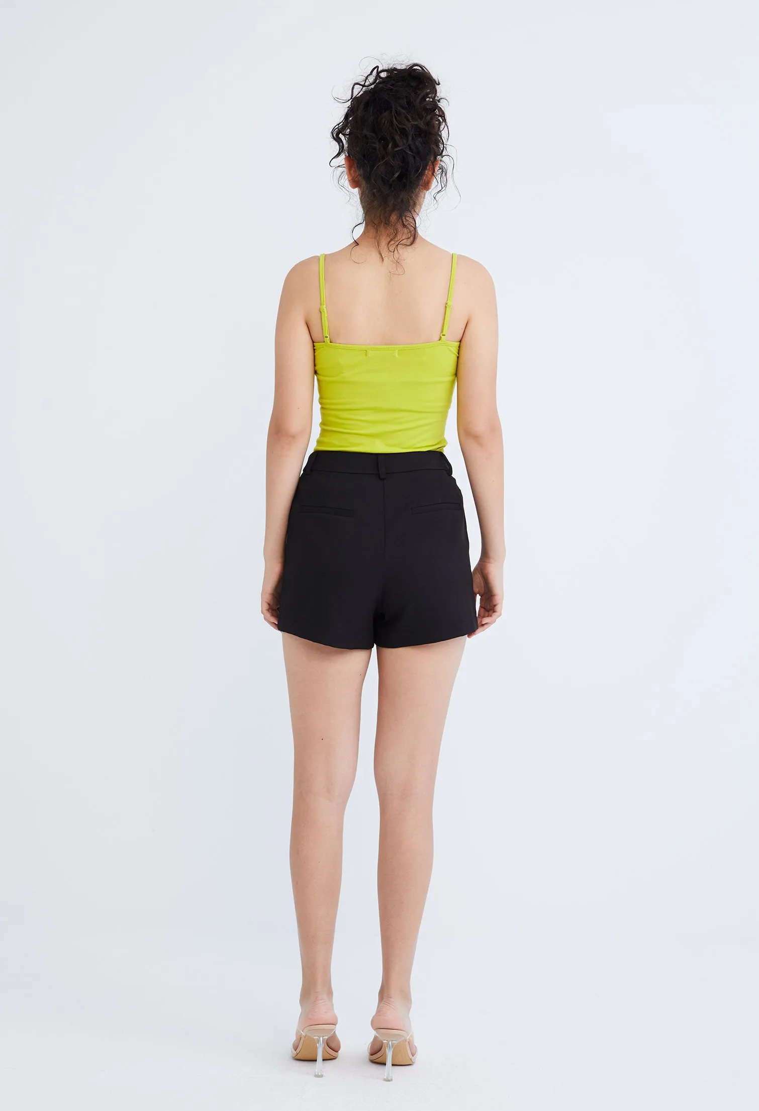 Solid Colour Tailored Shorts