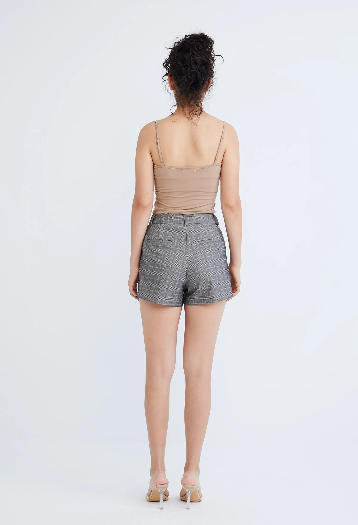 Solid Colour Tailored Shorts
