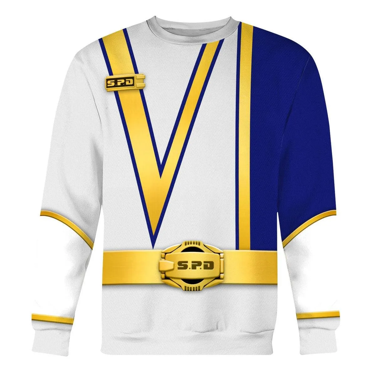S.P.D White Ranger Hoodies Sweatshirt T-shirt Sweatpants Hawaiian Tracksuit PRHS06 HSQT4259