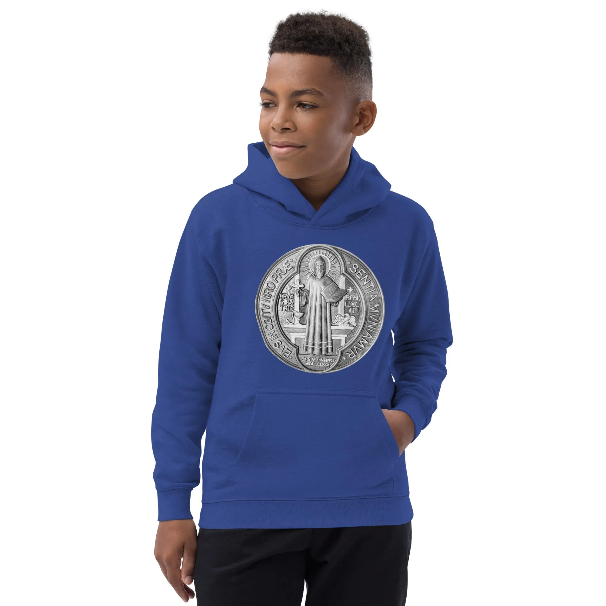 St Benedict Medal Children's Hoodie