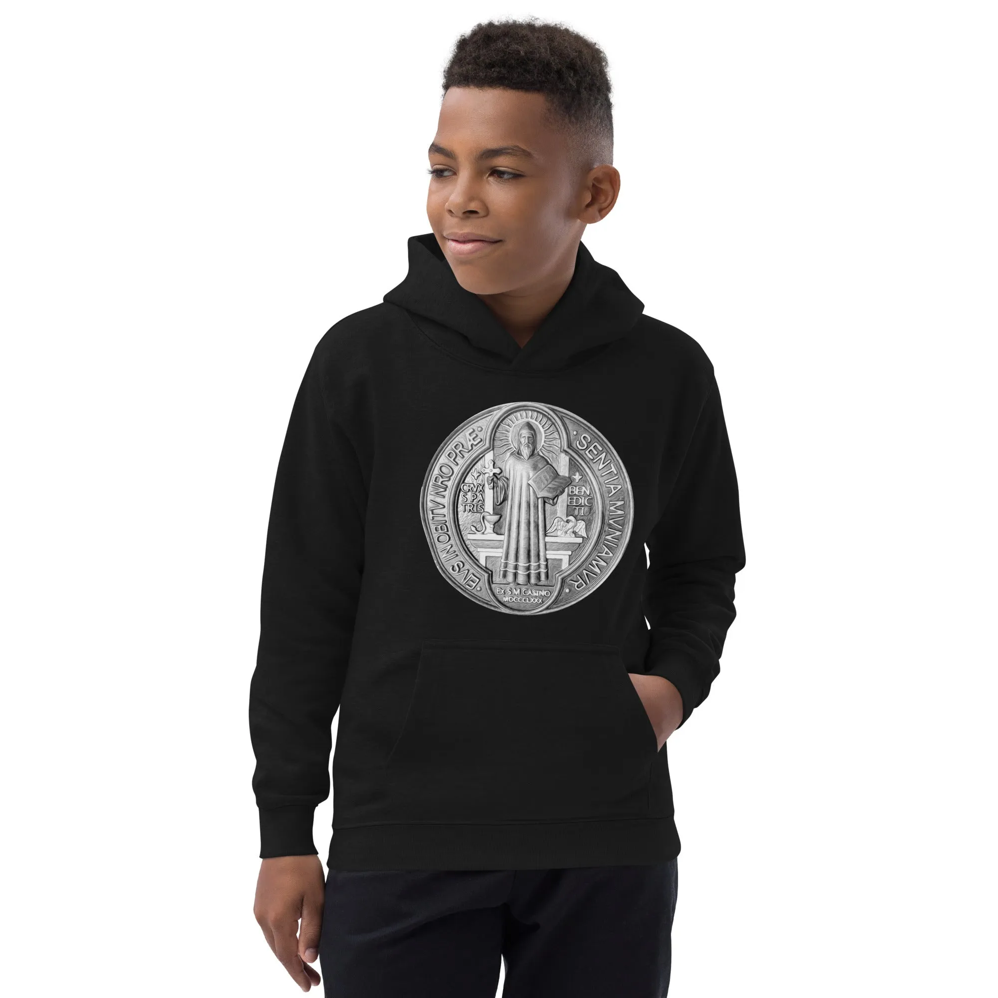 St Benedict Medal Children's Hoodie