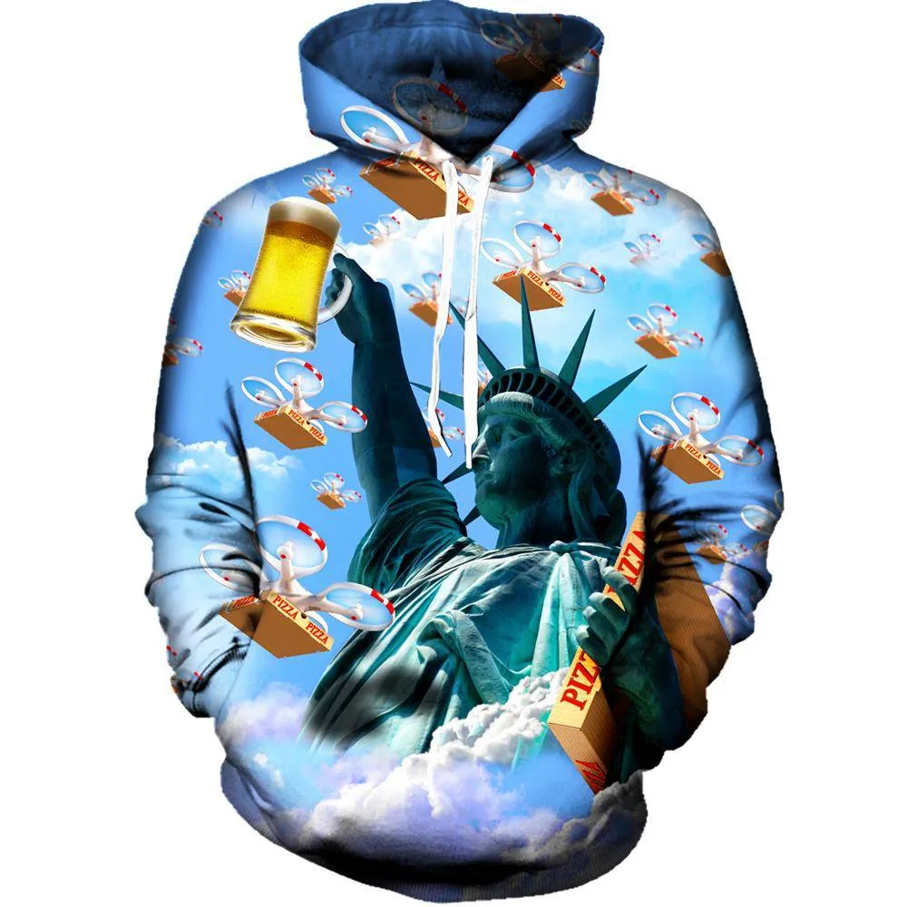 Statue Of Merica Hoodie