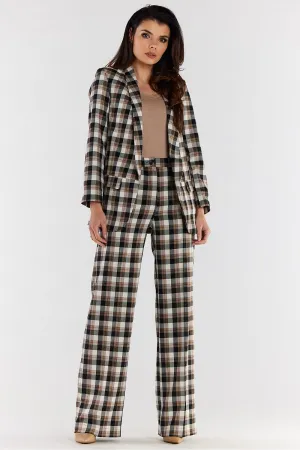Tailored High-Waisted Wide-Leg Trousers