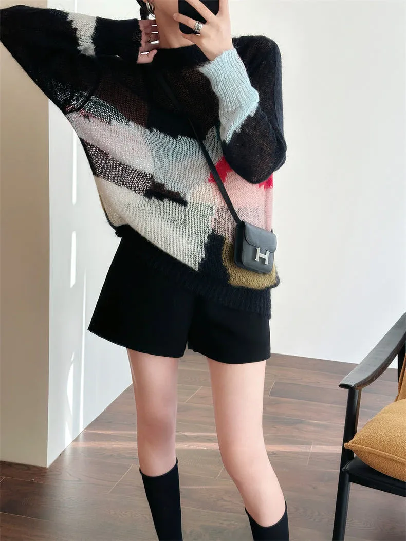 Tailored Wool Vest and A-Line Wide-Leg Shorts Set