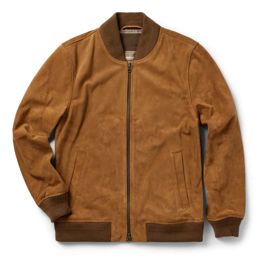 TAYLOR STITCH THE BOMBER JACKET IN SIERRA SUEDE