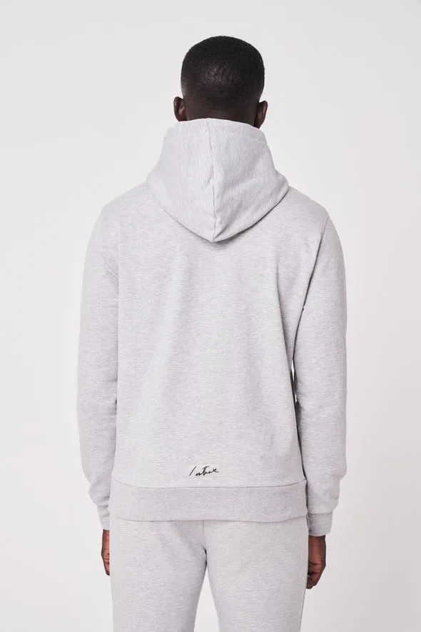 The Couture Club Essentials Signature Slim Hoodie Grey Marl