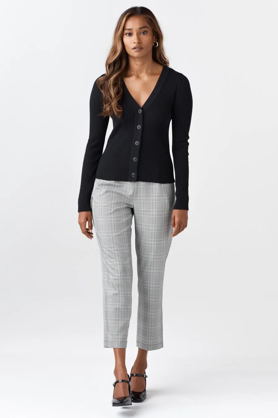 The Fitted Ribbed Cardigan