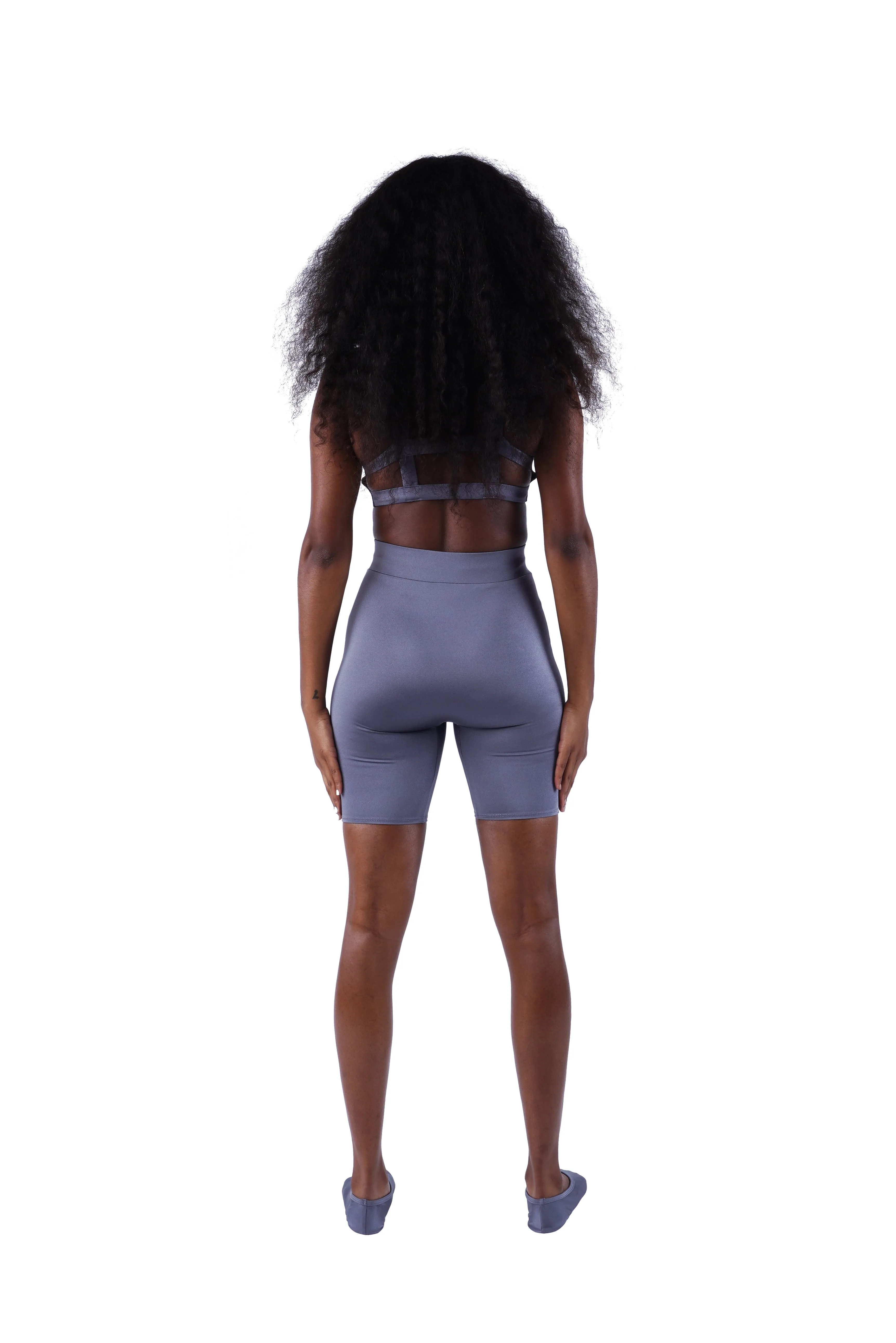 The High Waist Short - Grey