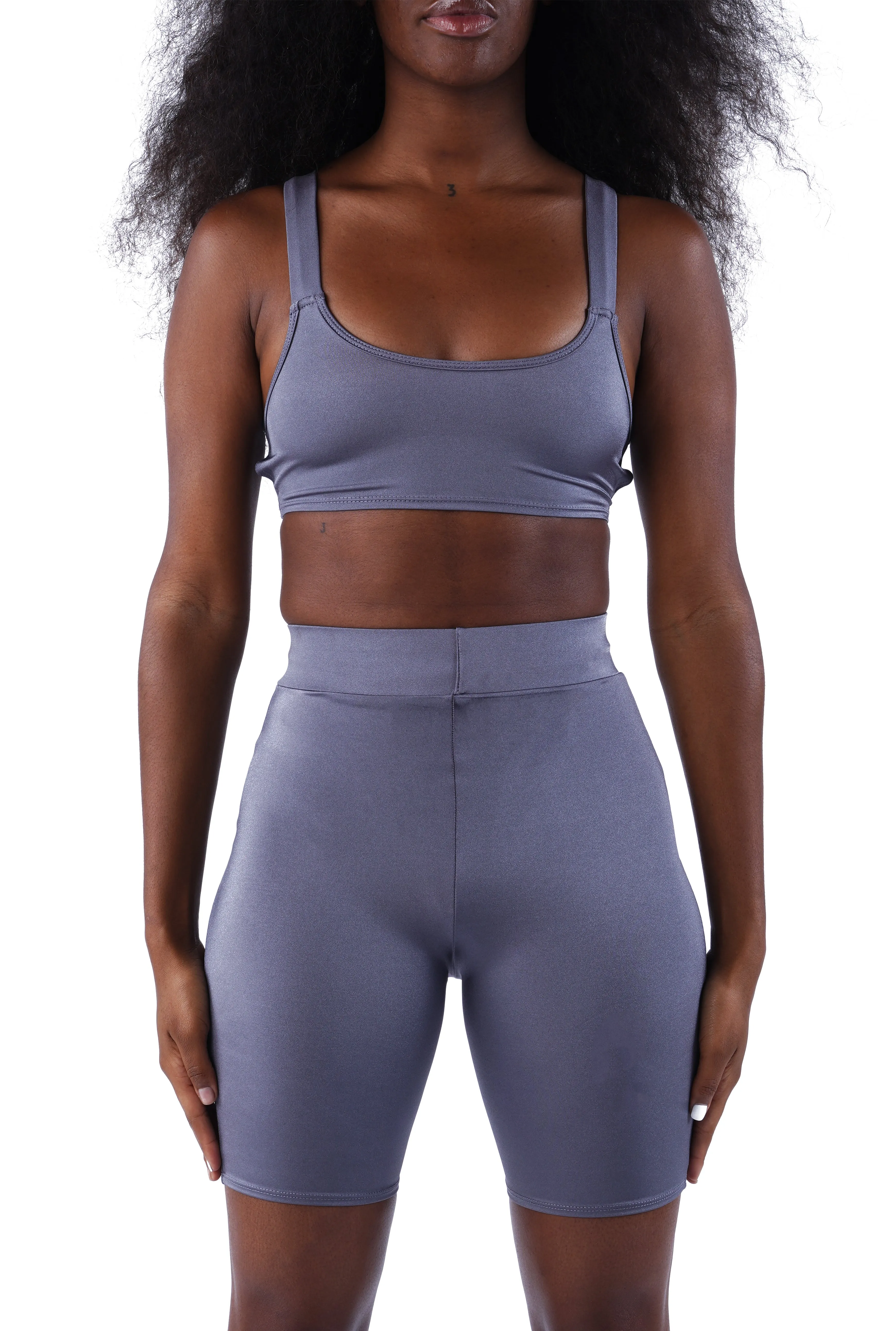 The High Waist Short - Grey