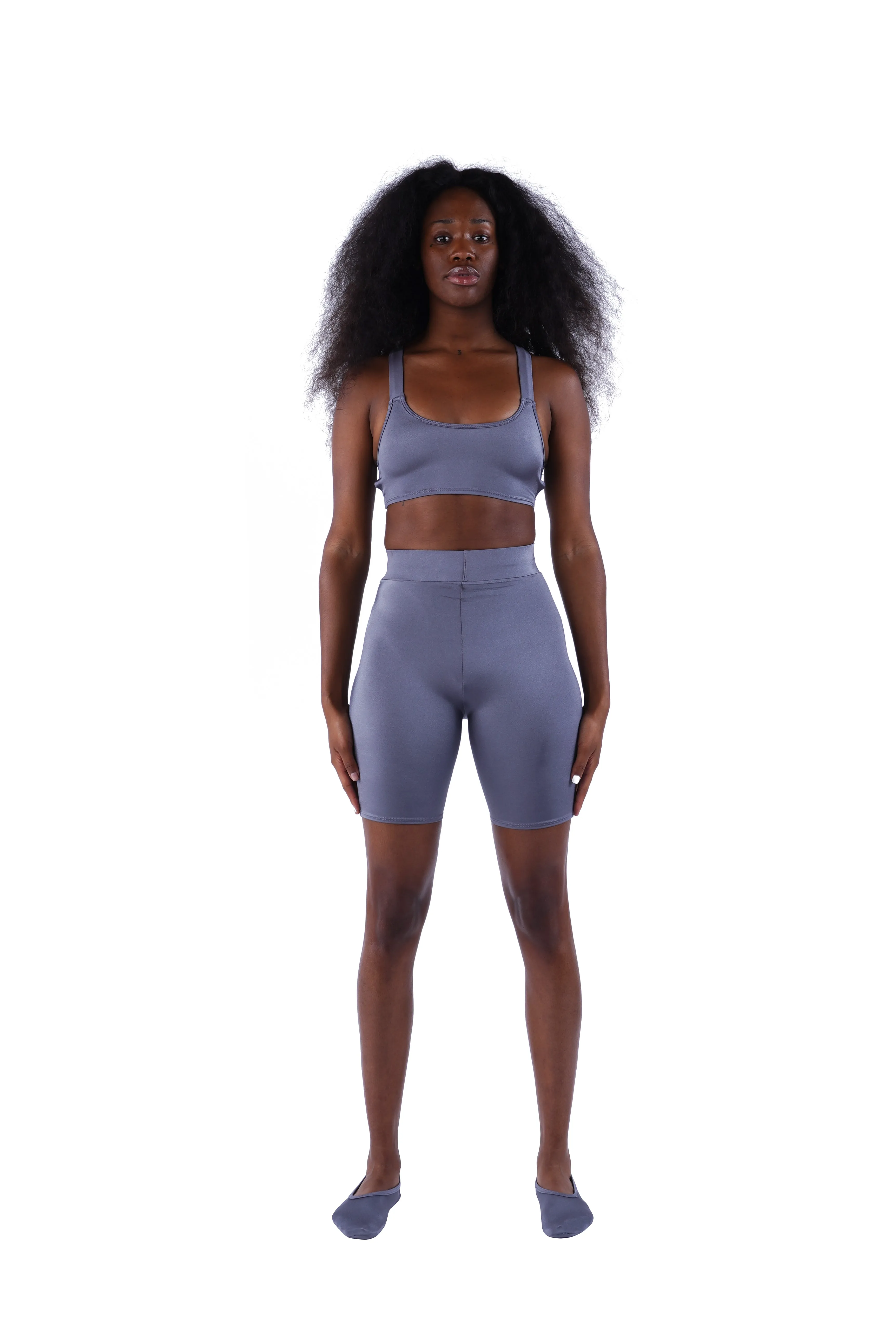 The High Waist Short - Grey