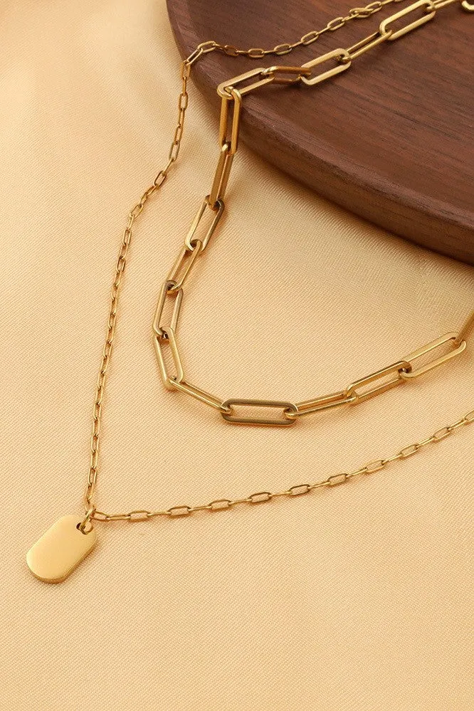 The Tasha Everyday 18K Gold Plated Layered Necklace