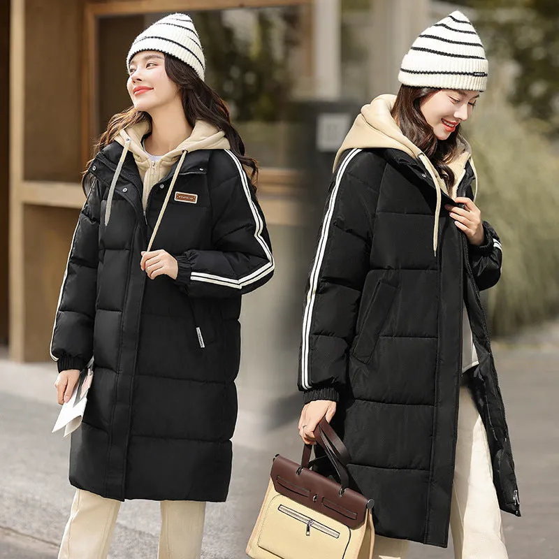 Thickened Oversized Puffer Coat with Relaxed-fit Design