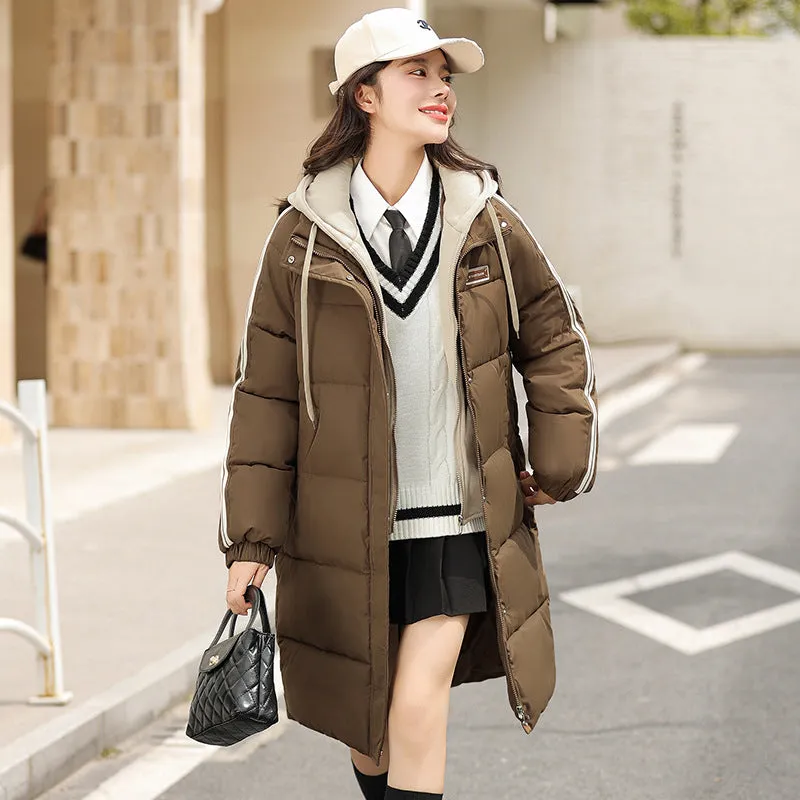 Thickened Oversized Puffer Coat with Relaxed-fit Design