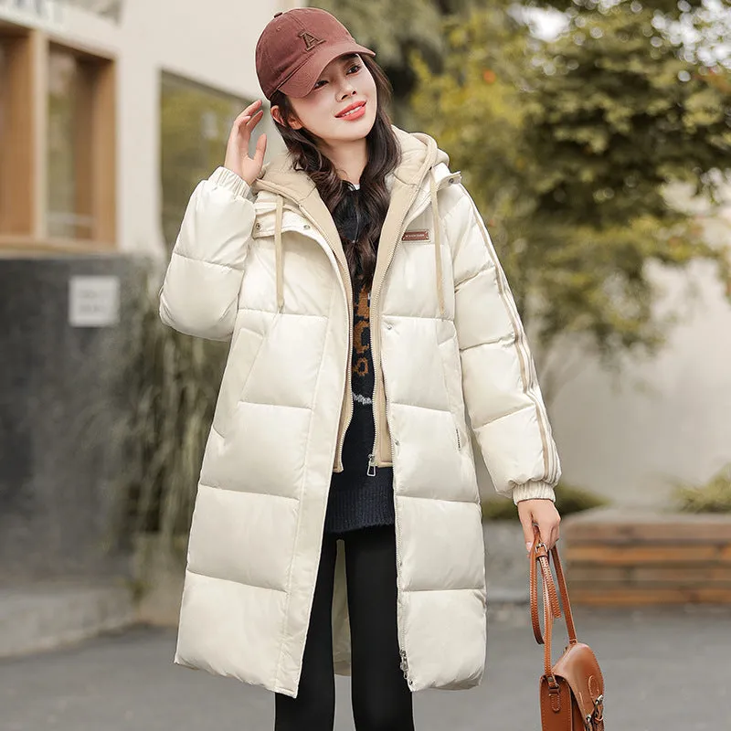 Thickened Oversized Puffer Coat with Relaxed-fit Design