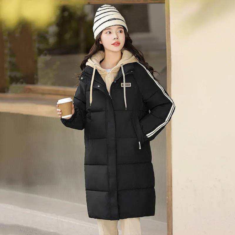 Thickened Oversized Puffer Coat with Relaxed-fit Design