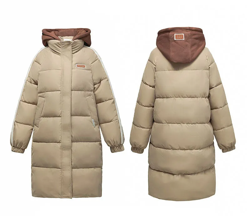 Thickened Oversized Puffer Coat with Relaxed-fit Design