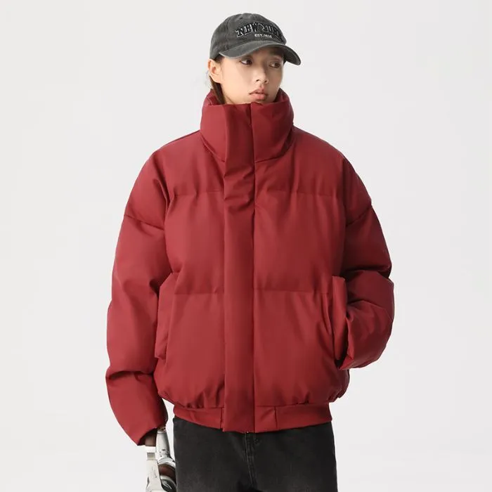 Thickened Quilted Puffer Jacket Stain-Resistant and Windproof