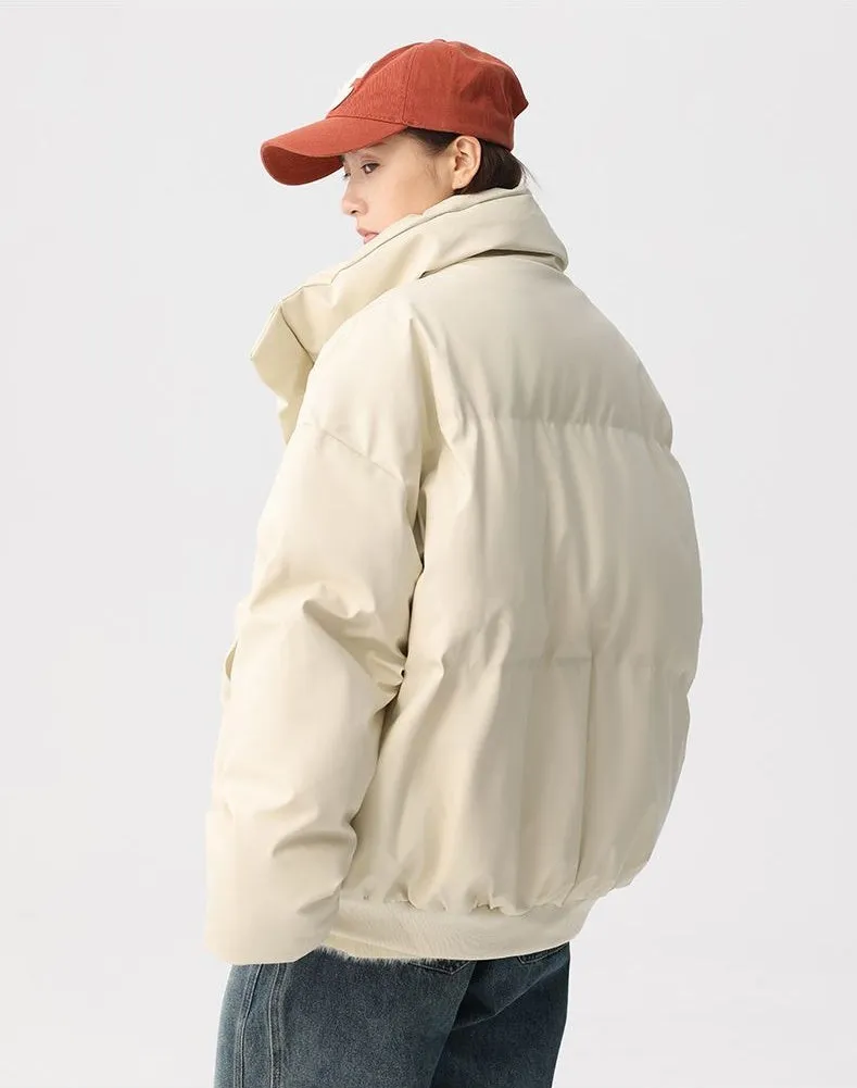 Thickened Quilted Puffer Jacket Stain-Resistant and Windproof