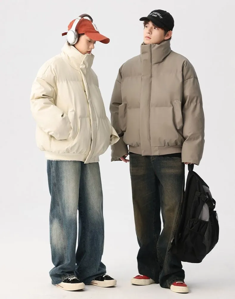 Thickened Quilted Puffer Jacket Stain-Resistant and Windproof