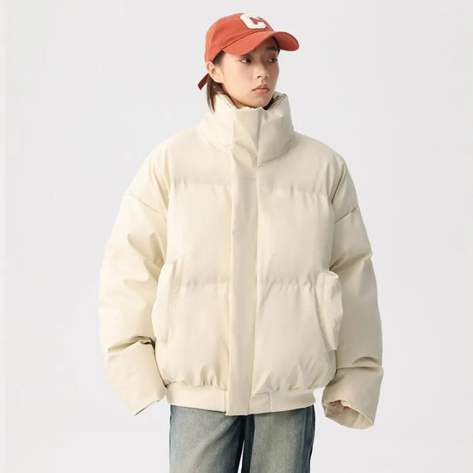Thickened Quilted Puffer Jacket Stain-Resistant and Windproof