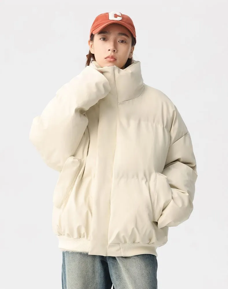 Thickened Quilted Puffer Jacket Stain-Resistant and Windproof